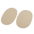 thumbnail image 5 of 2x SEW-ON OVAL SEW Leather ELBOW/KNEE PATCHES repair CRAFT SEWING APPLIQUES , Beige, 5 of 7