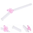 thumbnail image 6 of Hemoton 2pcs Decorative Butterfly Bow Straws Reusable Glass Drinking Tools For Juice Unique Drink Straws For Party Easy To Clean Glass Utensils, 6 of 8