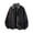 (NEW44)Black, variant on Stylish Zip Up Bomber Jacket for Men Trendy Plus Size Urban Coat with Ribbed Cuffs Athletic Casual Outerwear for Fall
