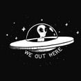 thumbnail image 2 of Junior's Lost Gods We Out Here Alien Cowl Neck Sweatshirt, 2 of 4