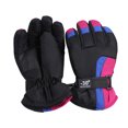 thumbnail image 1 of Jumpingount Manoplas de montar para adultos Guantes de esquí Manoplas a prueba de viento Profesional Acogedor Impermeable Accesorio deportivo Accesorios de guantes y mitones Azul rosado Jumpingount AP011081-05B, 1 of 6