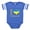 Royal Blue, variant on CafePress - I Love Ukraine Native Ukrai - Cute Infant Baby Football Bodysuit