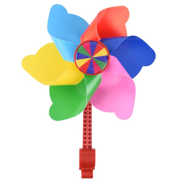 Manillar de bicicleta para niños, molino de viento, triciclo, molino de viento, bicicleta, molinete giratorio, decoración para niños, Scooter, accesorios de ciclismo, poste largo rojo
