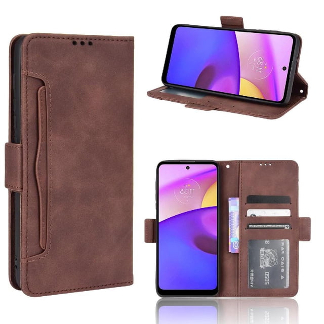 Funda Tipo Billetera GANGXUN para Motorola MOTO E20 – Tapa Flip con Tarjetero