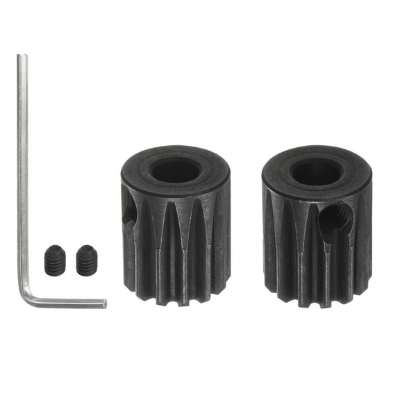 Uxcell 32P Hardened Pinion Motor Gear Set 13T 14T Fit 5mm RC Motor Shaft