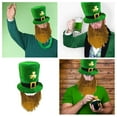 thumbnail image 5 of Ltdhehe Rave Party Irish Beard Hat St Patrickks Day Hat Dress Up Party Dress Up Beard Hat Green Hat Festival A Green Hat With A Mustache For An Irish Festival, 5 of 5