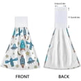 thumbnail image 4 of SKYSONIC Space Elements 2Pcs Kitchen Hanging Towel Set Hand Hanging Towels with Hanging Loop, Absorbent Bathroom Hand Towel Soft Thick Dish Cloth Dry Towel for Kitchen Bathroom, 12"x17", 4 of 6
