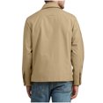 thumbnail image 7 of ZCFZJW Men's Casual Shirt Jacket Long Sleeve Button Down Flip Collar Overshirt Lightweight Shacket with Pockets Khaki S, 7 of 7
