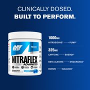 GAT SPORT NITRAFLEX ADVANCED, Blue Raspberry, 10.6 oz (30 Servings)