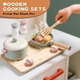 thumbnail image 4 of Juego de cocina de madera Toywoo para niños pequeños, 27 x 25 cm, 4 of 7