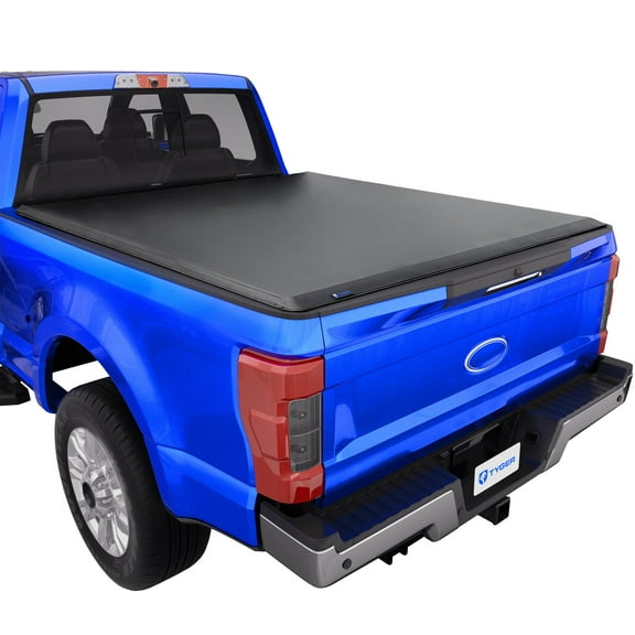Tyger Auto T1 Soft Roll-up Truck Bed Tonneau Cover Compatible with 2017-2026 Ford F-250 F-350 Super Duty | 6.75' (82") Bed | TG-BC1F9127