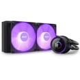 thumbnail image 2 of NZXT Kraken RGB 240mm - RL-KR240-B1 - AIO RGB CPU Liquid Cooler - LCD Display - 2 x F120RGB Core Fans Radiator Fans Black LGA 1700 / AM5 Compatible, 2 of 10