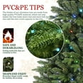 thumbnail image 3 of Christmas Trees 7FT Prelit Christmas Tree with 340 RGB LED Lights & Easy Power Setup, 2126 PE/PVC Tips, 50 Functions – Multicolor Artificial Holiday Tree for Home, Party, or Living Room Decor,Artific, 3 of 13