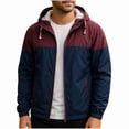 thumbnail image 5 of COSFO Lightweight Jackets for Men Colorblock Casual Zip Up Hooded Windbreaker Slim Fit Waterproof with Pockets Long Sleeve Winter Coats for Men, 5 of 5