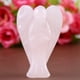 thumbnail image 3 of Decoración De ángel De Cristal Rosa De Cuarzo Rosa, Piedra Curativa, Decoración De Piedras Preciosas Para El Hogar Y La Oficina, 3 of 7