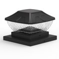 thumbnail image 1 of Columna de luz solar impermeable para exteriores, para patio, jardín, pared, puerta, 6 x 6 pulgadas, 1 of 2