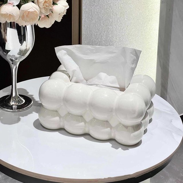 Transparent Tissue Box Living Room High-end Light Luxury Paper Box Tissue Storage Organizer Home Decoration Creative Napkin Box