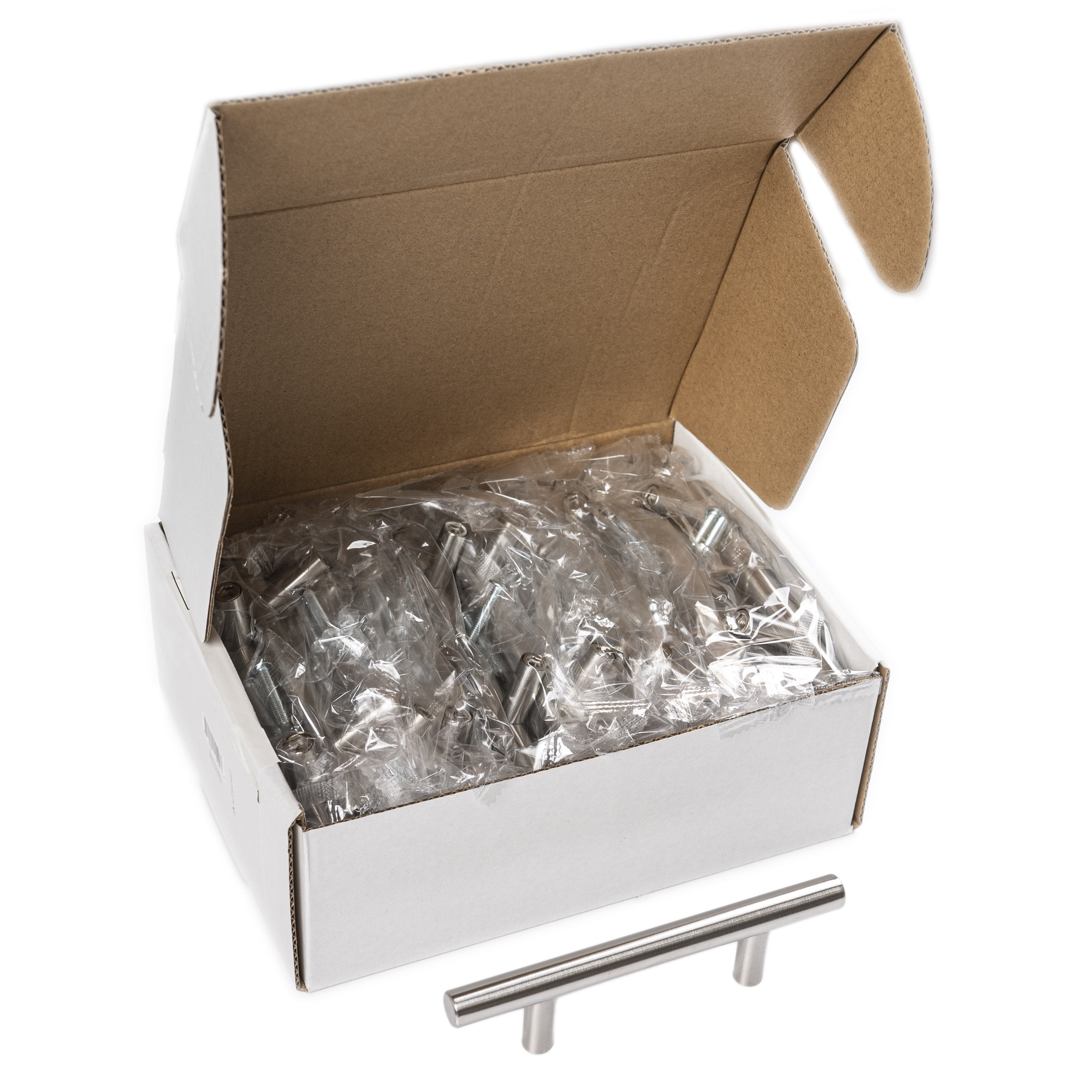 Aldhurst 30 Pack 5 inch Cabinet Pulls Satin Nickel Stainless Steel 3 inch Hole Center