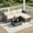 Beige-1, variant on RoyalCraft 4 Piece Outdoor Patio Furniture Sets, Wicker Conversation Set for Porch Deck, Brown Rattan Sofa Chair with Cushion