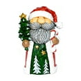 thumbnail image 1 of Figurita de Santa Claus de resina: bonita, con mini bastón de caramelo, perfecta para el escritorio de casa, 1 of 5