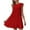 Red, variant on Elainilye Fashion Summer Dresses for Women Round Neck Casual Solid Patchwork Pleats Dress Vacation Dresses Womens Dresses,Green