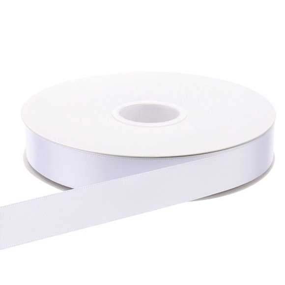 Cinta de satén de poliéster de 2,5 cm x 80 m | Colores lisos para manualidades, papel de regalo floral, decoración para cajas de tartas | Cinta resistente, bordes, rollos decorativos multiusos