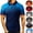 A-Black, variant on Mens Short Sleeve Summer Shirts Trendy Gradient Polka Dot Print Polos Shirt Big and Tall Comfy Lapel Collared Button Up Golf Shirts Winter Saving Navy XXL