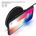 thumbnail image 4 of Fast Wireless Charger, Slim Qi Wireless Charging Pad 10W Compatible Samsung Galaxy Note10/S10/Note9/S9/Note8/S8/S7, 7.5W for iPhone 11/11 Pro/11 Pro Max/Xs Max/Xs/XR/X/8/8+ (Micro-USB, Black), 4 of 7