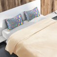 thumbnail image 5 of Yayeee Pillowcase Standard Size Set of 2 Satin Wrinkle Resistant Pillow Case, Psychedelic Pattern, 5 of 7