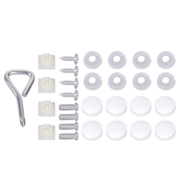 Car Number Plate Frame Mount Holder Screws with Caps Car Plate Mount Hardware License Holder Screws