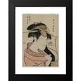 thumbnail image 2 of Utagawa Kunimasa 11x14 Black Modern Framed Museum Art Print Titled - Portrait of the Actor Nakayama Tomisaburo as a Woman (ca. 1800), 2 of 5