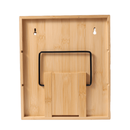 Better Homes & Gardens, Bamboo Holder with 9 Bamboo Swivel Lid Glass Spice Jars, 10 x 11.6 x 3.9 in