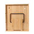 thumbnail image 5 of Better Homes & Gardens, Bamboo Holder with 9 Bamboo Swivel Lid Glass Spice Jars, 10 x 11.6 x 3.9 in, 5 of 7
