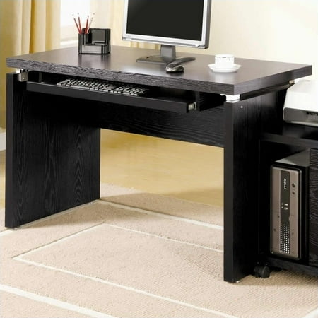 Coaster Russell Full Extension Computer Desk In Black Oak