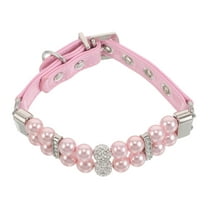 OFFIGAM Lightweight Small Dog Collar Handmade with Steel Rope for Comfortable Fit and