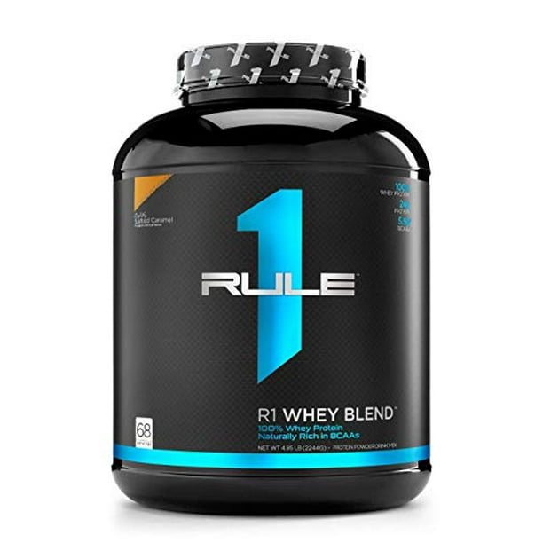 R1 Whey Blend, Rule 1 Proteins (Lightly Salted Caramel, 68 Servings