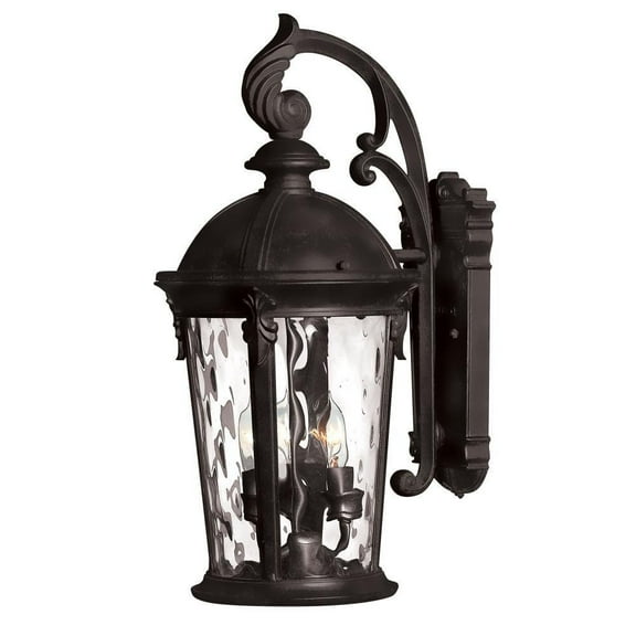 Medium Outdoor Wall Mount in Traditional Style 9.5 inches Wide By 20.75 inches High-Black Finish Bailey Street Home 81-Bel-2998653