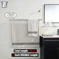 thumbnail image 3 of Double Towel Bar Matte Stainless Steel Bath Towel Rack for Bathroom Towel Holder Wall Mount Total Length TBLPB, 3 of 9
