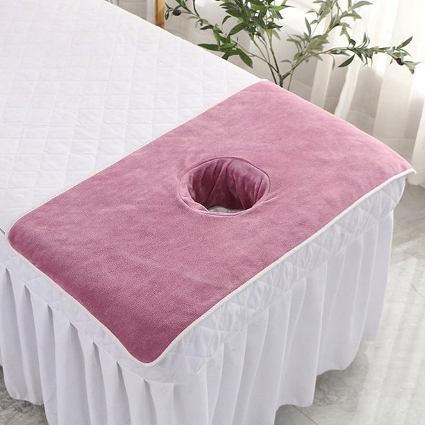 40 * 80 cm espesado belleza SPA mesa de masaje planchado toalla de cara con agujero cama Bandana