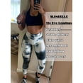 thumbnail image 4 of Women's Scrunched Workout Leggings Textured Tie Dye Booty Yoga Pants Ruched Butt Lifting Leggings with Pockets, 4 of 5
