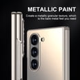 thumbnail image 5 of ELEHOLD for Samsung Galaxy Z Fold 5 Case, Rugged Electroplated Matte Acrylic Ultra-Thin Frosted Shock-Absorbent Protective Phone Case with Camera Protection for Samsung Galaxy Z Fold 5,Titaniumwhite, 5 of 6