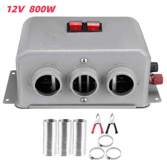 Arcticwind Car Heater,12V,800W, 3 Holes Portable Car Defroster Windshield Heater for Truck Car,Dirt Bike,Sport Utility Vehicle,Winter Defrosting Defogging Fast Heating with Mounting Accessories