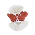 thumbnail image 2 of Ropa de muñeca de peluche para muñeca de 20 cm, atuendo de muñeca, bricolaje, juego de simulación, regalo de cumpleaños Naranja, 2 of 9