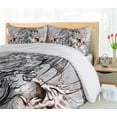 thumbnail image 5 of Ambesonne Dragon Duvet Cover Sets, Scary Creature Sketch, 2-King, Grey Umber, 5 of 7