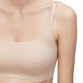 thumbnail image 3 of Calvin Klein Invisibles Comfort Lightly Lined Retro Bralette QF4783 Color: Light Chestnut Size: X LARGE, 3 of 3