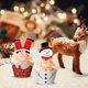 thumbnail image 4 of Adornos y envoltorios para cupcakes de Navidad, 72 piezas, suministros para fiestas de Navidad, muñeco de nieve, Papá Noel, reno, elfo, divertido adorno para cupcakes para baby shower, cumpleaños, gra, 4 of 5