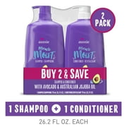 Angle View: Aussie Miracle Moist Shampoo and Conditioner Set, 26.2 fl oz
