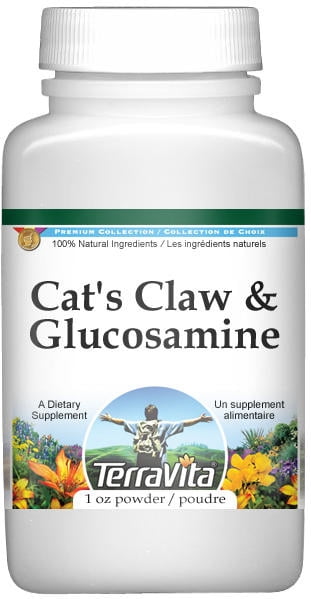 TerraVita Cat's Claw and Glucosamine Powder, (1 oz, 1-Pack, Zin: 511966)