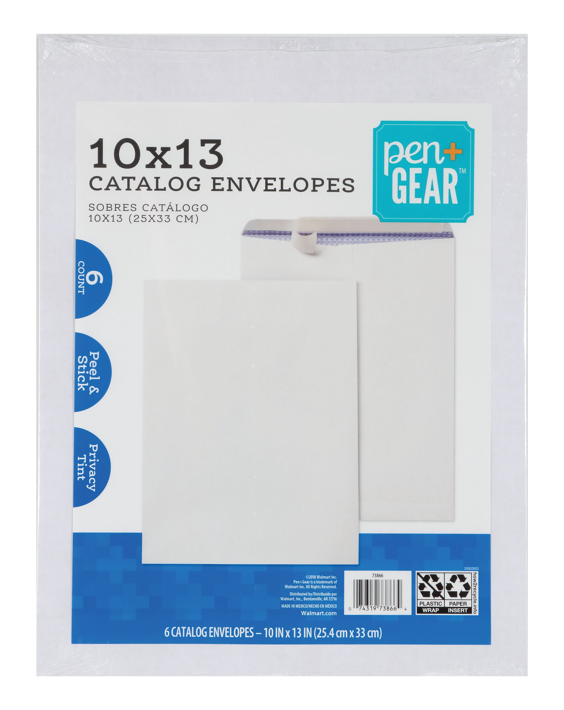 White 10 x 13 Booklet Envelopes Heavy 28LB 100 Count- Item# PSB1013W Peel & Seal 