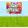 thumbnail image 1 of Grand Opening (18" x 24") Yard Sign, Includes Metal Step Stake, 1 of 6